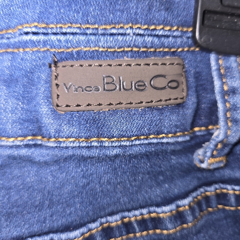 Vince Blue Co Women's 9 Raw Hem Distressed Jeans - Picture 7 of 14